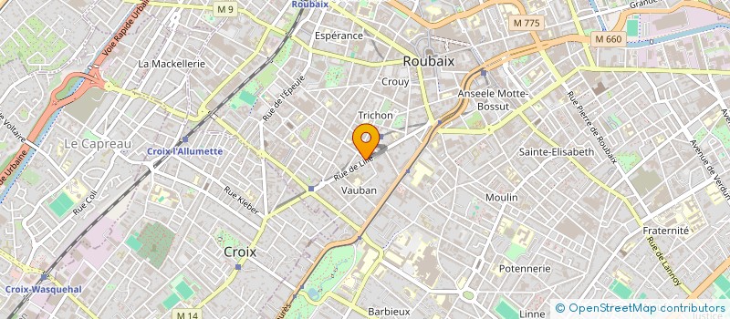 localisation de l'entreprise DIDROK à ROUBAIX