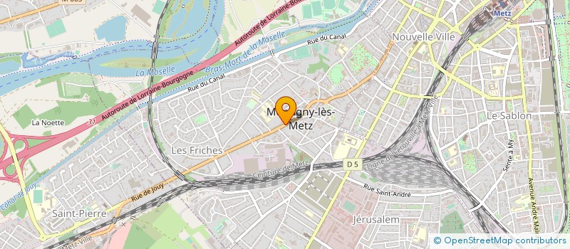 localisation de l'entreprise DIE-INGENIERIE à MONTIGNY-LES-METZ