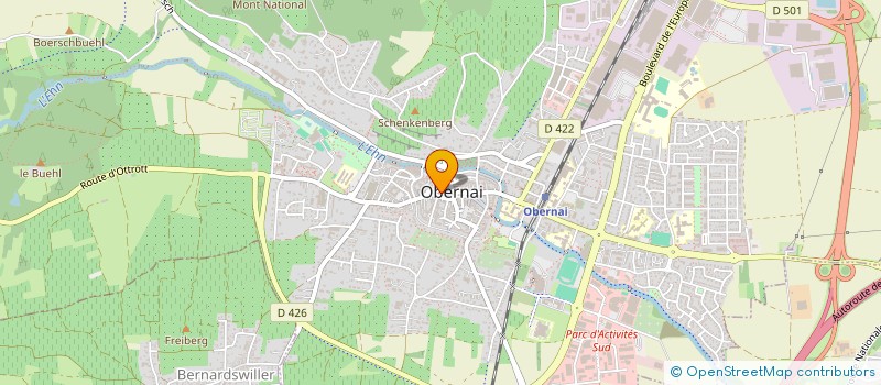 localisation de l'entreprise DIEBOLD GOETZINGER  OBERNAI