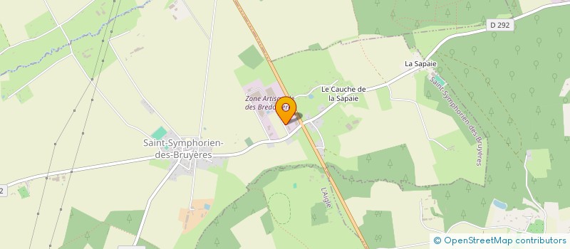 localisation de l'entreprise DIEFENBACH-GEANT-DISTRIBUTION AUTOMATIQUE  ST SYMPHORIEN DES BRUYERES