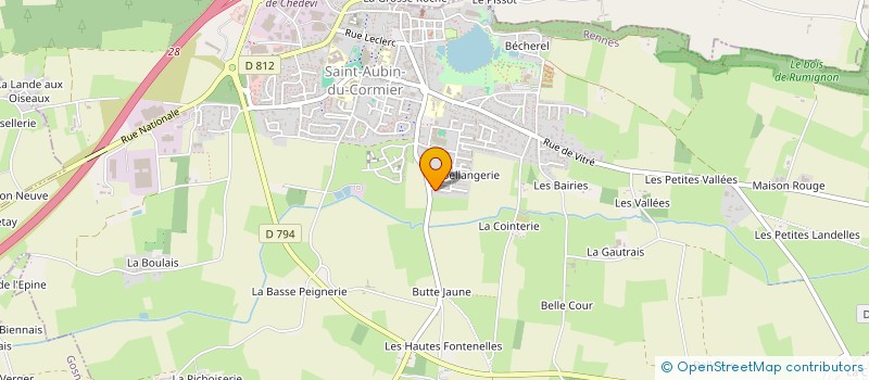 localisation de l'entreprise DIEGBO  SAINT-AUBIN-DU-CORMIER