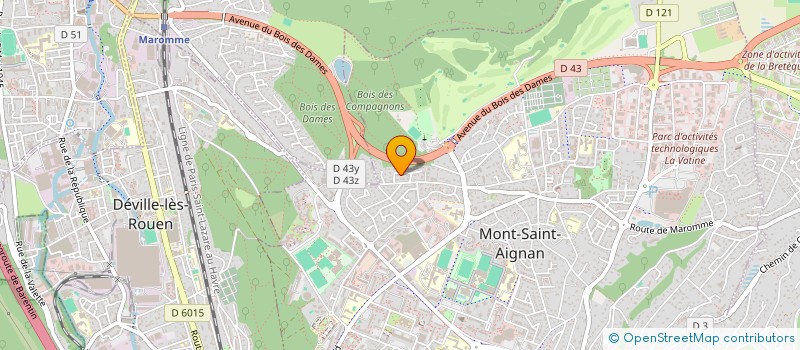 localisation de l'entreprise DIEL IMMOBILIER à MONT-SAINT-AIGNAN