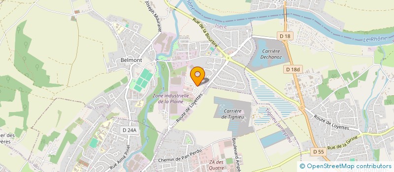 localisation de l'entreprise DIEM IMMO  CHAVANOZ