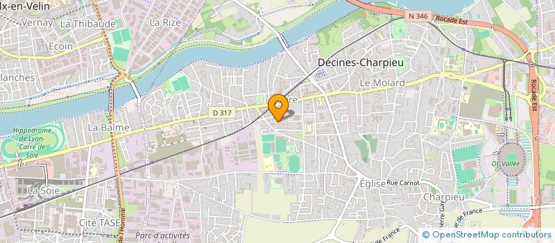 localisation de l'entreprise DIEMTRANS  DECINES-CHARPIEU