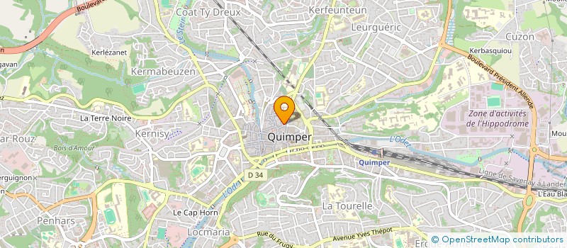 localisation de l'entreprise DIENN SKORN  QUIMPER