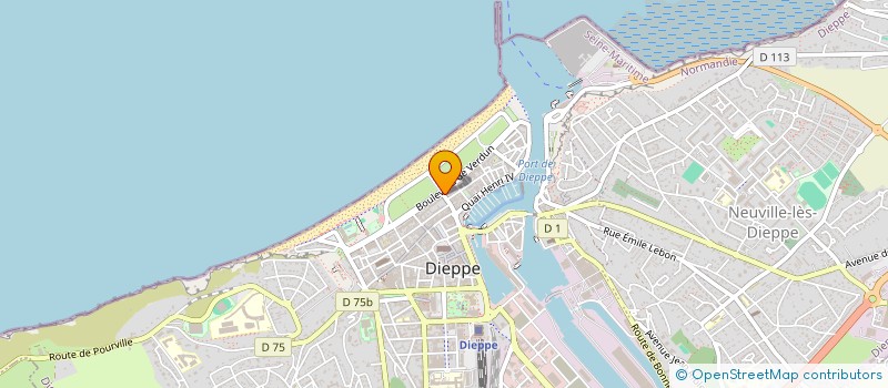 localisation de l'entreprise DIEPPE CAPITALE DU CERF-VOLANT à DIEPPE
