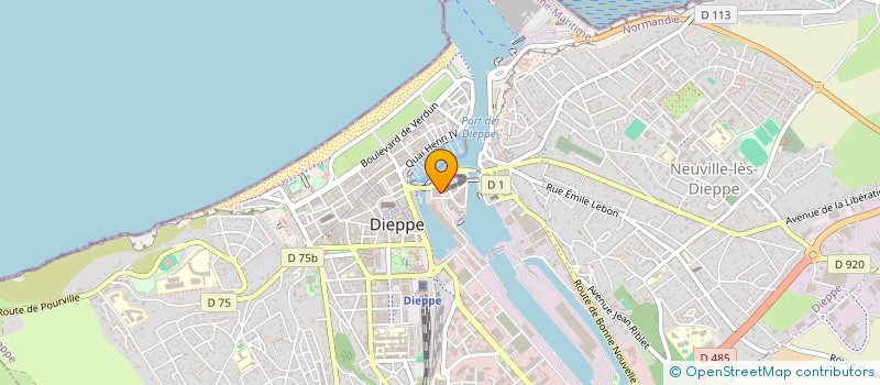 localisation de l'entreprise DIEPPE CRUSTACES à DIEPPE