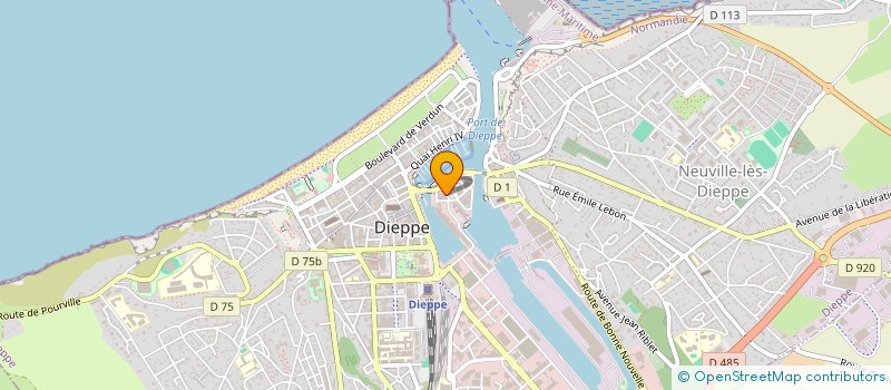 localisation de l'entreprise DIEPPE CRUSTACES LES DELICES DE LA MER à DIEPPE