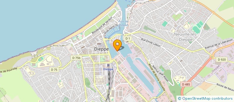 localisation de l'entreprise DIEPPE MATERIEL DE PECHE à DIEPPE