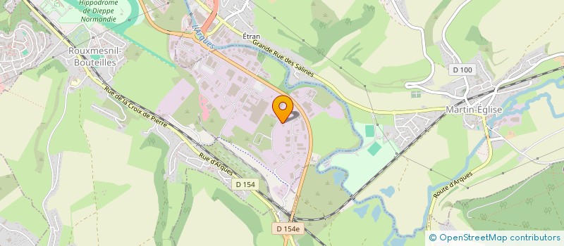 localisation de l'entreprise DIEPPE VIANDE à ROUXMESNIL-BOUTEILLES