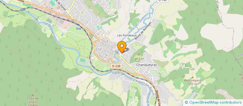 localisation de l'entreprise DIERENO  DIE