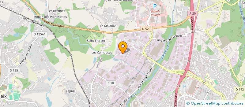 localisation de l'entreprise DIES ELEC 87 à LIMOGES