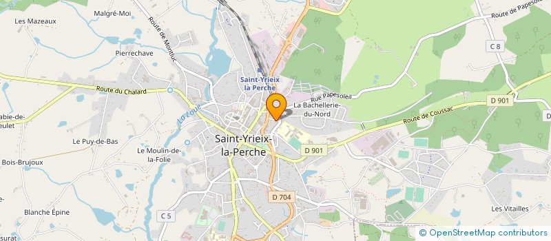 localisation de l'entreprise DIES-ELEC AREDIEN à SAINT-YRIEIX-LA-PERCHE