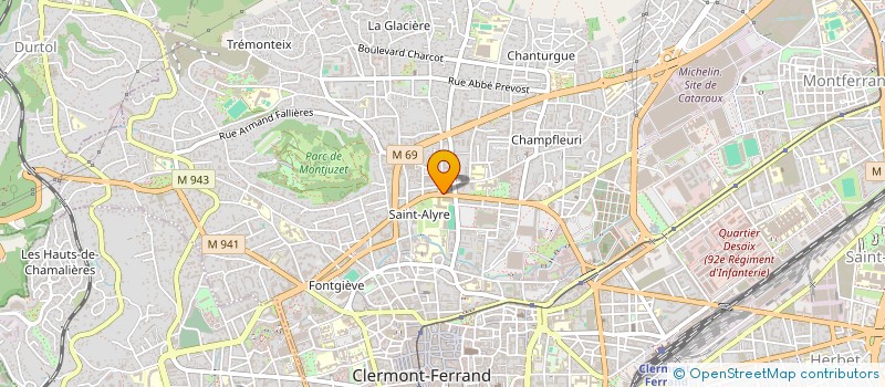 localisation de l'entreprise DIESE INCLUDE  CLERMONT-FERRAND