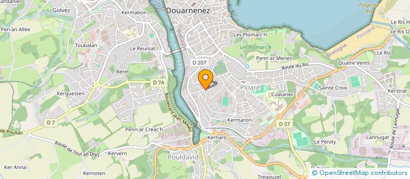 localisation de l'entreprise DIESEL ELEC MARINE à DOUARNENEZ