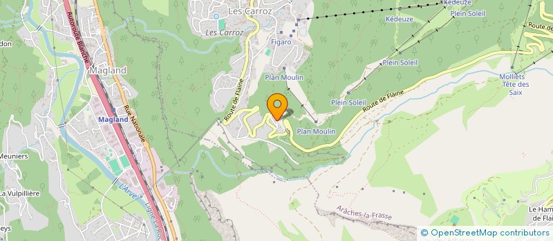 localisation de l'entreprise DIESEL IMMO  ARACHES-LA-FRASSE