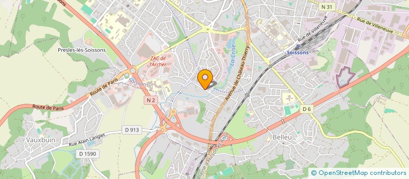localisation de l'entreprise DIESELEC à SOISSONS