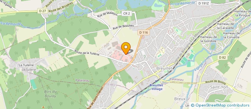 localisation de l'entreprise DIET'2000 à BREUILLET