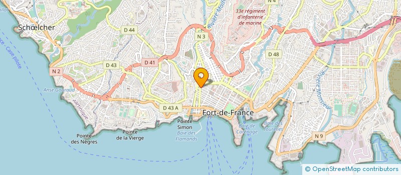 localisation de l'entreprise DIET'ANTILLES à FORT-DE-FRANCE