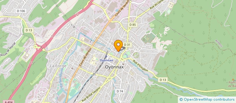 localisation de l'entreprise DIET'ATHLETISATION à OYONNAX