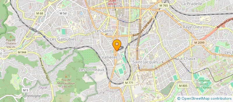 localisation de l'entreprise DIET ATTITUDE  CLERMONT-FERRAND