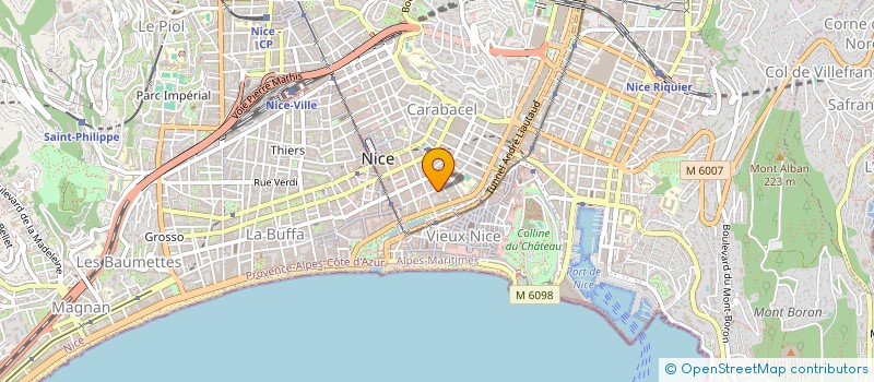 localisation de l'entreprise DIET AZUR à NICE