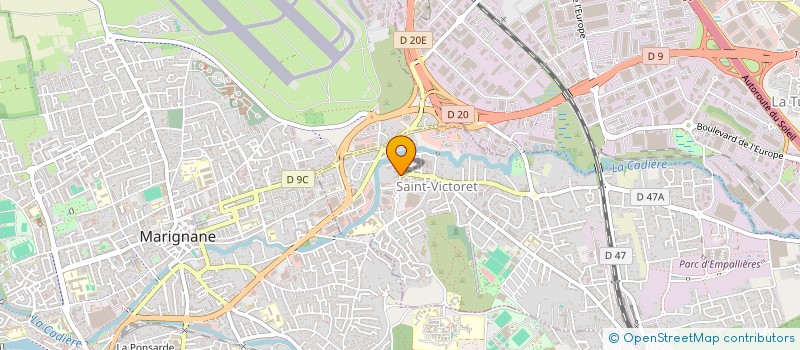 localisation de l'entreprise DIET CONCEPT  SAINT-VICTORET