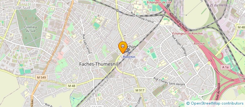 localisation de l'entreprise DIET EN NORD à RONCHIN