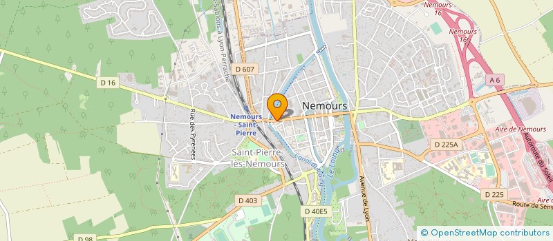 localisation de l'entreprise DIET FACTORY  NEMOURS