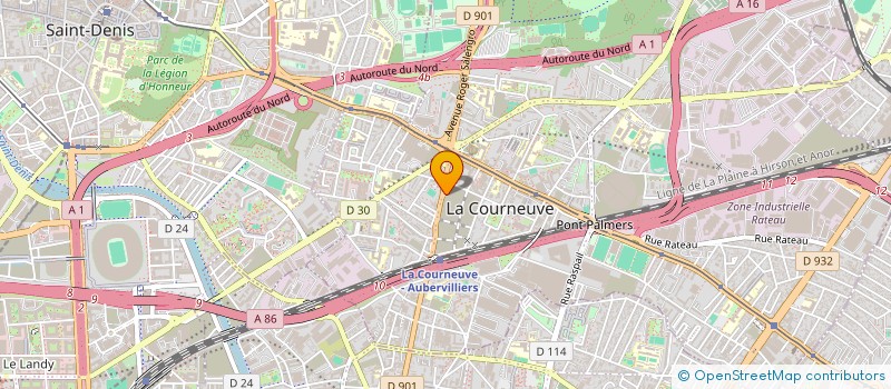 localisation de l'entreprise DIET-PASTA à LA COURNEUVE