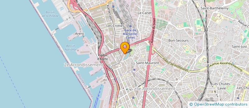 localisation de l'entreprise DIET & WEAR à MARSEILLE