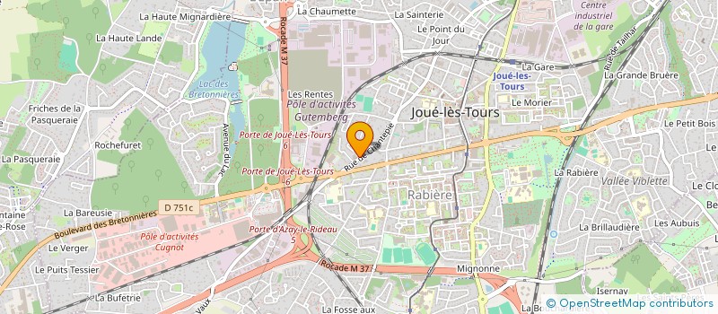 localisation de l'entreprise DIETA DIETETICIEN(NE)S LIBERAL(E)S POUR CHANGER LE REGARD SUR LA DIETETIQUE à JOUE-LES-TOURS