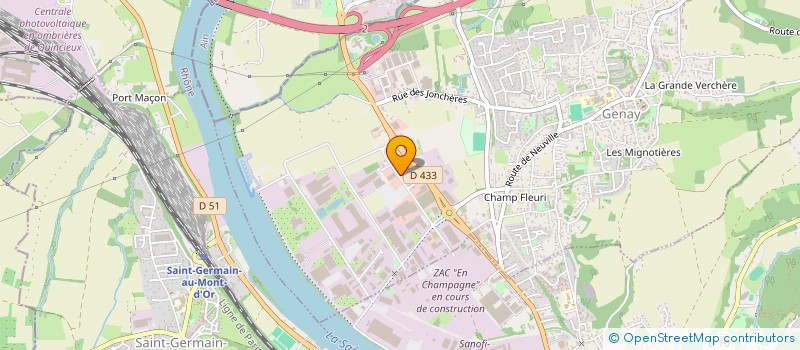 localisation de l'entreprise DIETADOG à GENAY