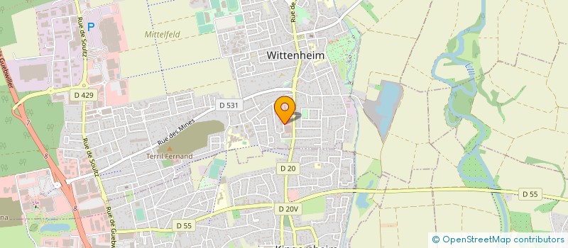 localisation de l'entreprise DIETE VITALITE JP à WITTENHEIM