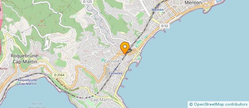localisation de l'entreprise DIETETIC 06 à ROQUEBRUNE-CAP-MARTIN