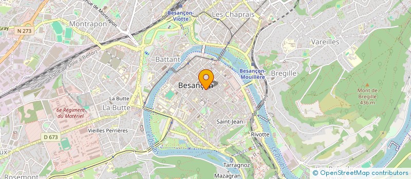 localisation de l'entreprise DIETETIC à BESANCON