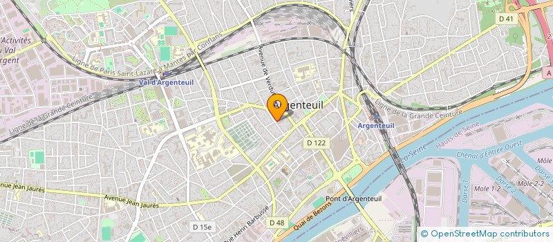 localisation de l'entreprise DIETEX FRANCE à ARGENTEUIL