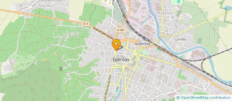 localisation de l'entreprise DIETFA  EPERNAY