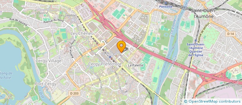 localisation de l'entreprise DIETI-CONSEIL  CERGY