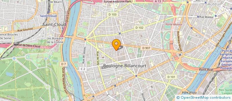 localisation de l'entreprise DIETONIC ESPACE NUTRITION à BOULOGNE-BILLANCOURT