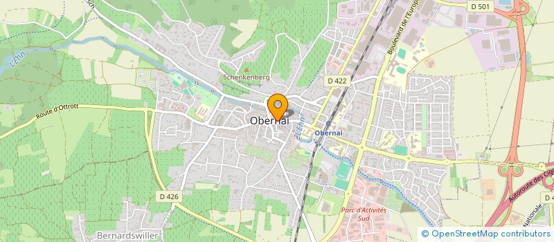localisation de l'entreprise DIETRICH à OBERNAI