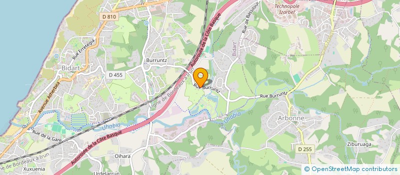 localisation de l'entreprise DIETRICH INDIVISION à BIDART