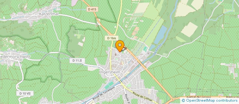 localisation de l'entreprise DIETRICH LUC MICHEL  INGERSHEIM