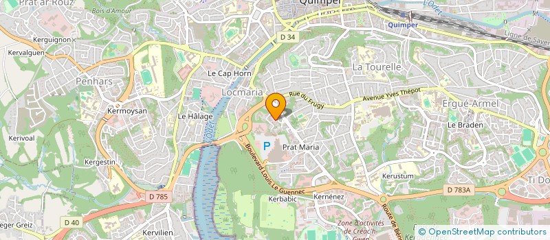 localisation de l'entreprise DIEU à QUIMPER
