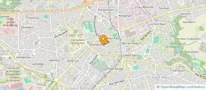 localisation de l'entreprise DIEUB ATAO  BREST