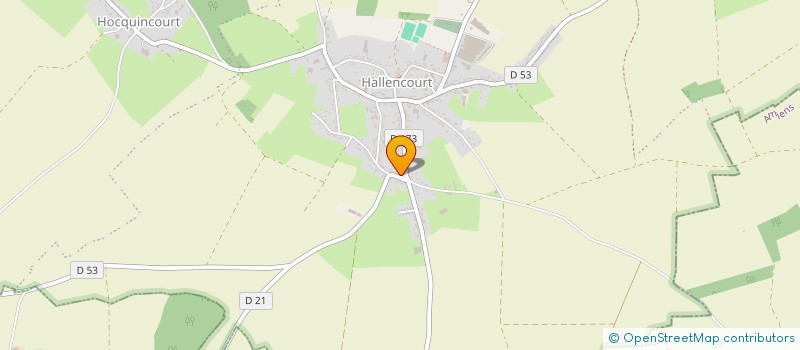 localisation de l'entreprise DIEUDONNE  HALLENCOURT