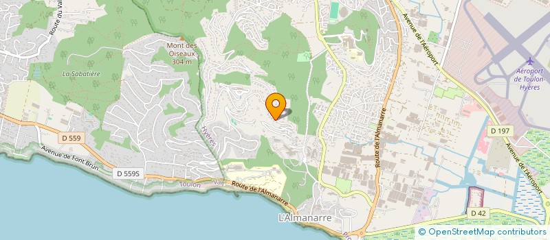 localisation de l'entreprise DIEUDONNE BORREL à HYERES