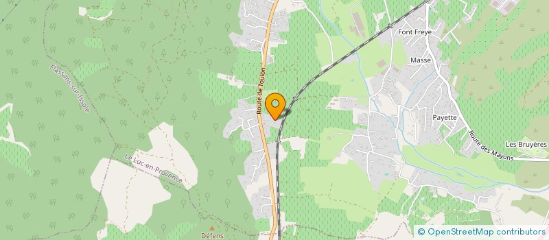 localisation de l'entreprise DIEUDONNE FRANCIS ET HAZOTTE MARIE-CLAIRE  LE LUC