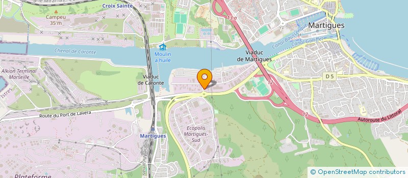 localisation de l'entreprise DIEUDONNE SECURITE DISTRIBUTION à MARTIGUES