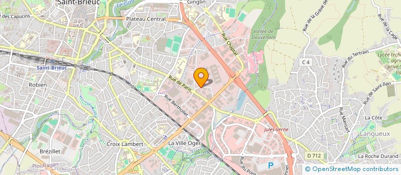 localisation de l'entreprise DIEULANGARD INVEST à SAINT-BRIEUC